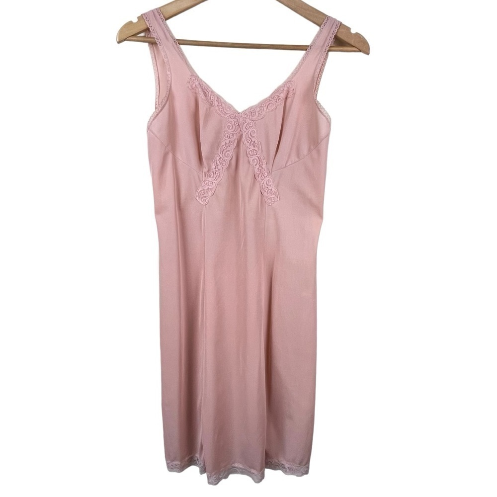 Vintage Women’s Dusty Rose Slip Dress Nightgown Made in Italy Size XS - Small